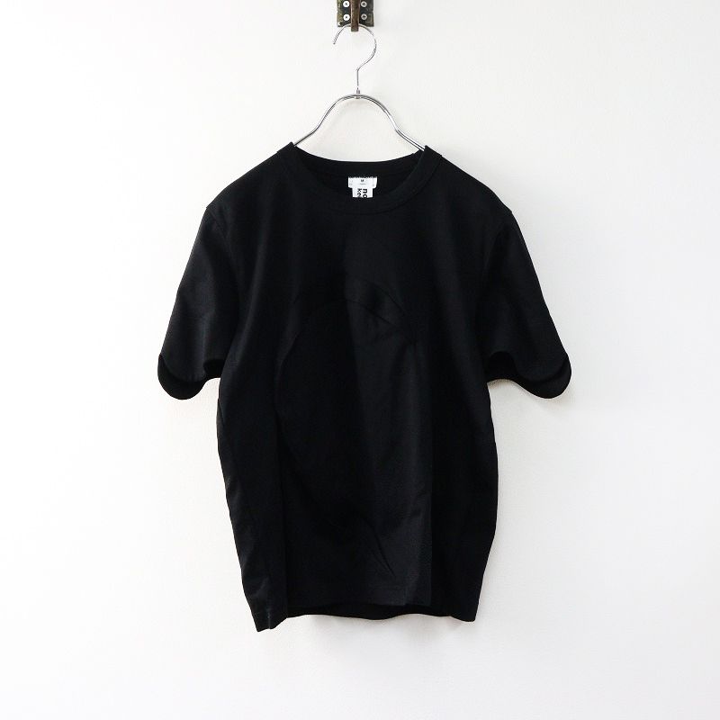AD2025 ノワールケイニノミヤ コムデギャルソン noir kei ninomiya ハートモチーフ ポンチ 半袖Tシャツ M ブラック 2400014356144