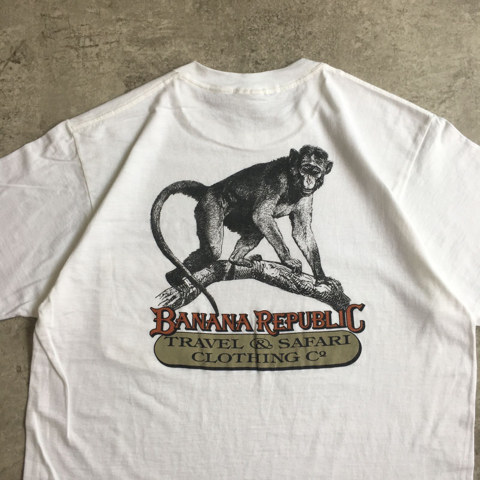 80s USA製 【Dead Stock】BANANA REPUBLIC SAFARI Monkey