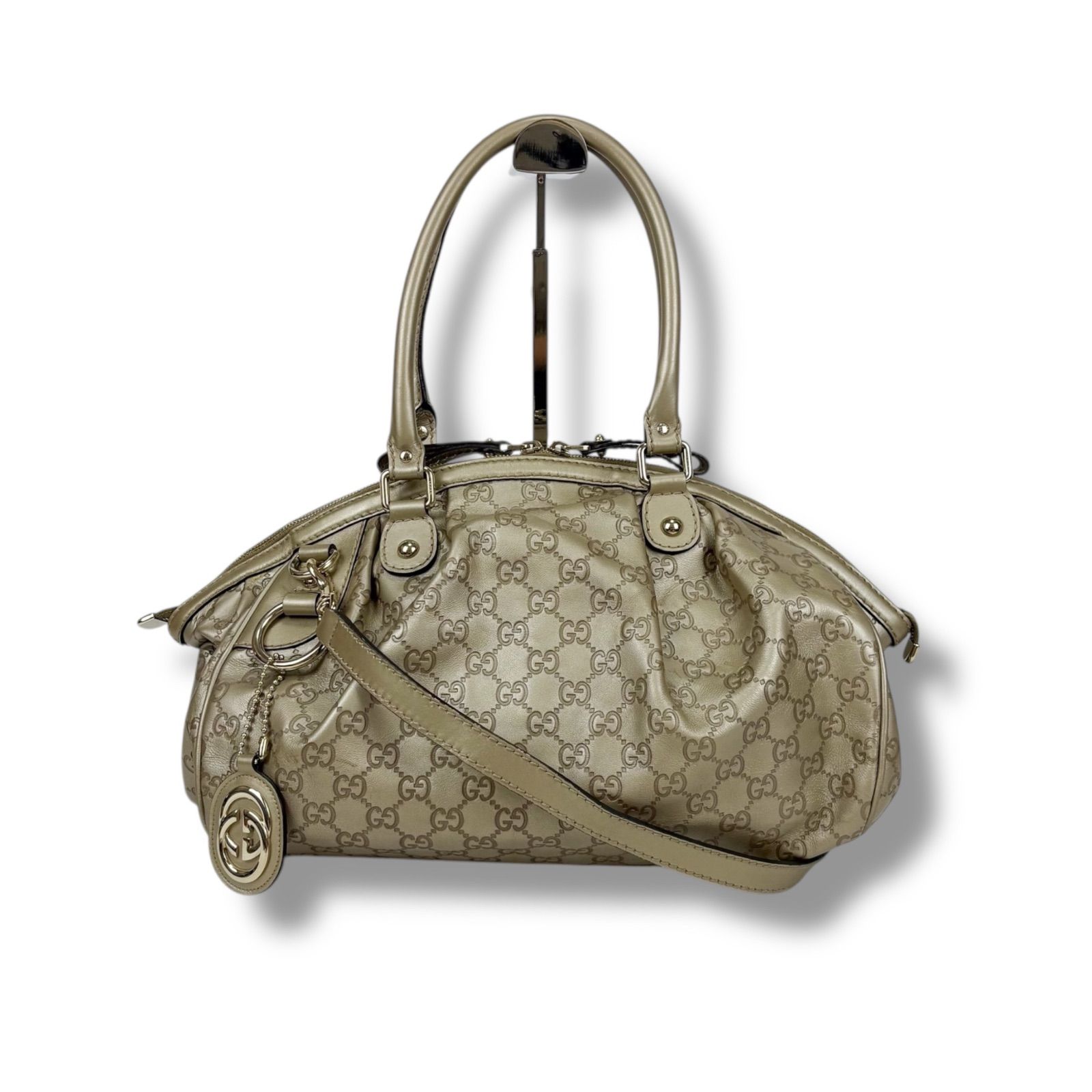 GUCCI オールドグッチ 本革 2way ショルダーバッグ ゴールド金具 美品 美品✨オールド グッチ ショルダーバッグ ゴールド金具