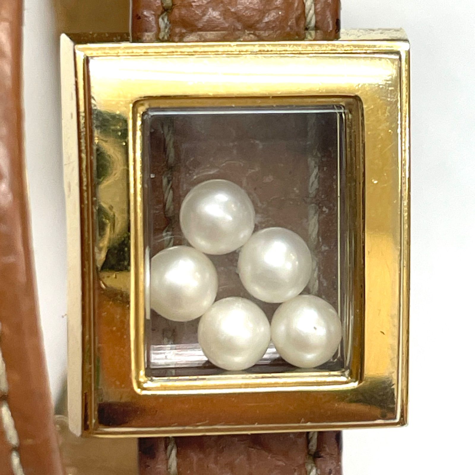 MIKIMOTO ミキモト マルチフォームウォッチ 腕時計 パール 二連レザー