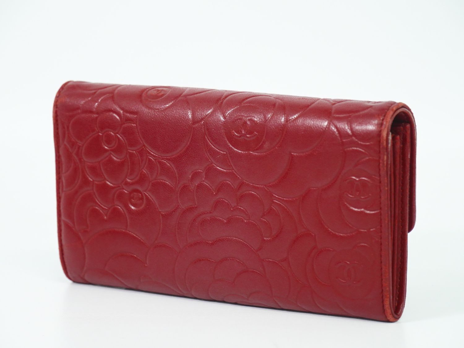 本物 シャネル CHANEL ココマーク カメリア 長財布 ロングウォレット  