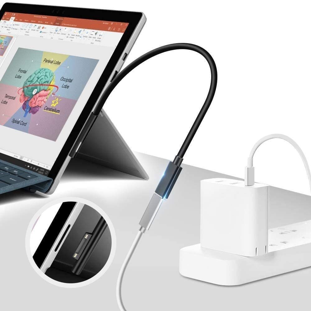 Surface Pro サーフェス USB-C 充電ケーブル 3 4 5 6 X Book Laptop Go