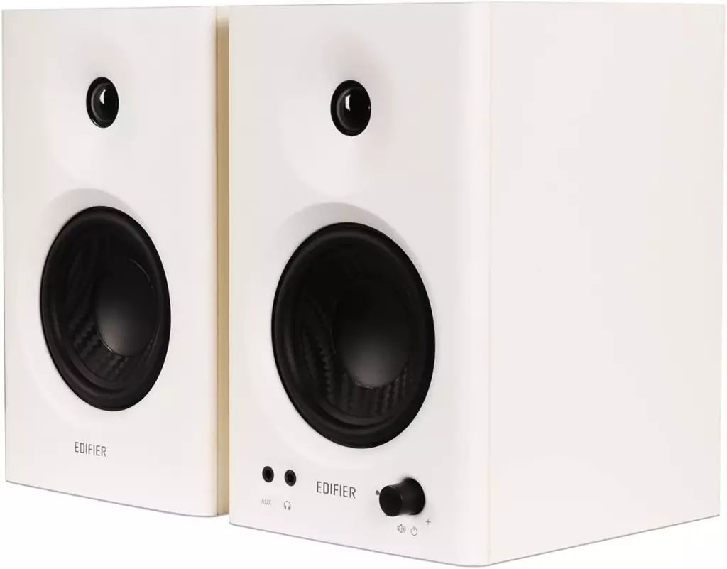 スピーカー Edifier スタジオモニタースピーカー MR4 (ホワイト) [ED