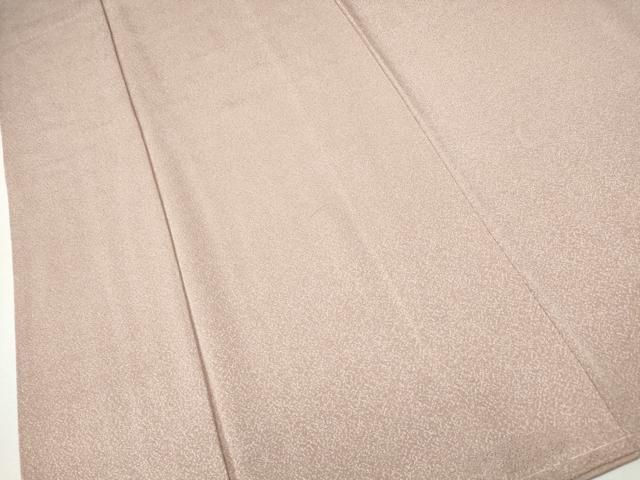 平和屋着物○上質な色無地 色紙重ね吉祥地紋 黄茶色 鈴乃屋扱い