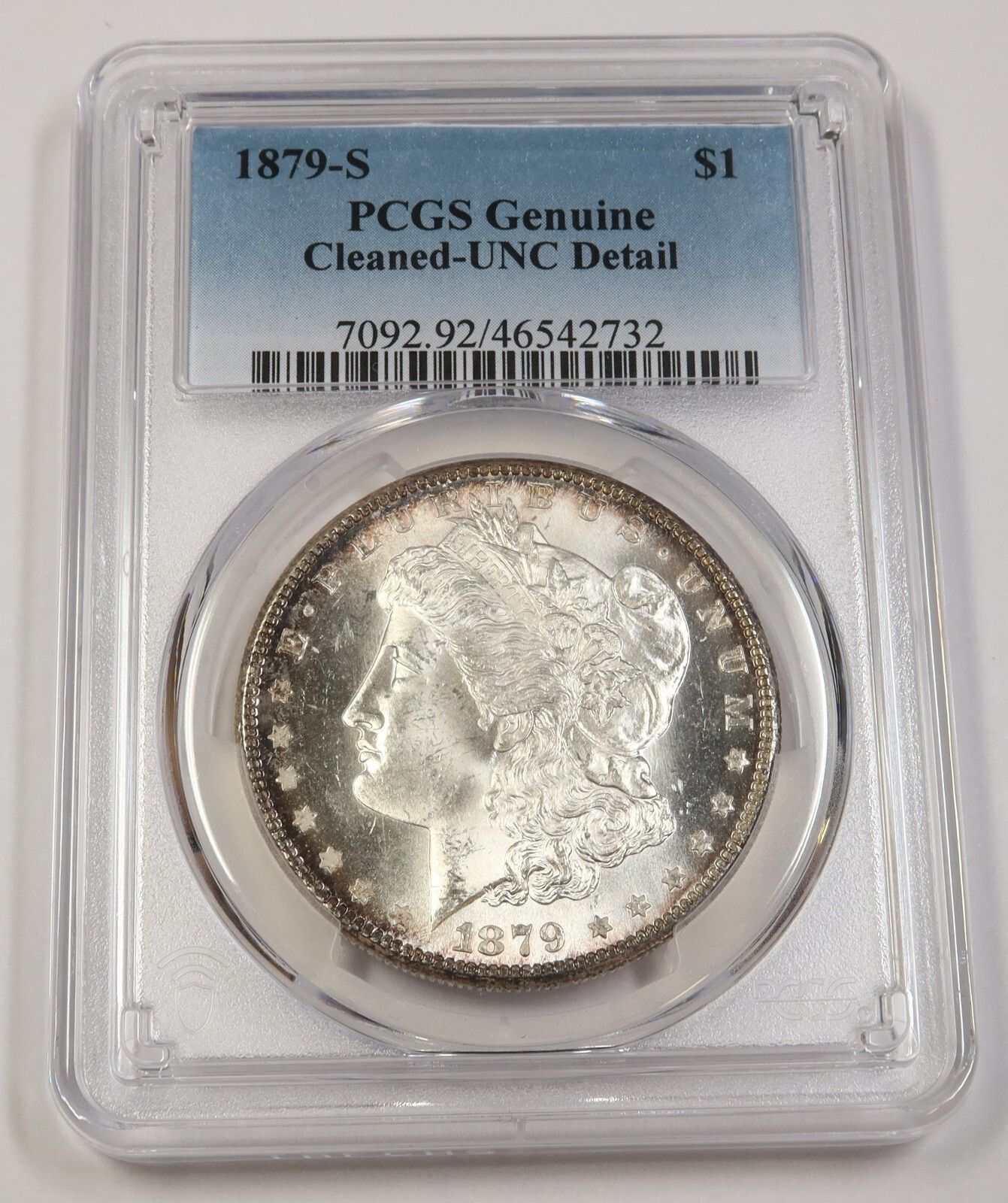 1879 S モルガン銀貨 UNC DETAILS 1879 S PCGS UNC Detail | Silver Morgan Dollar - $1 Coin