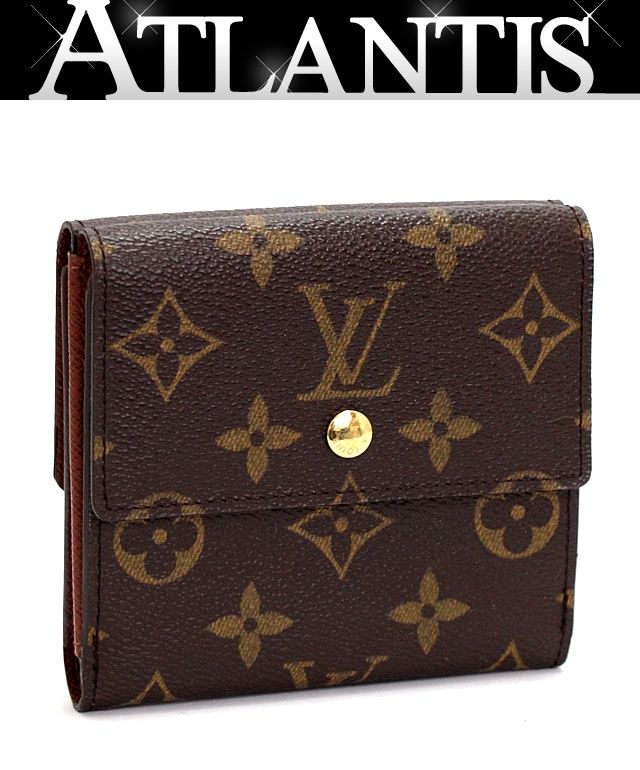 ルイヴィトン Louis Vuitton ポルトフォイユ エリーズ Wホック 二つ折り財布 モノグラム M61654 70394