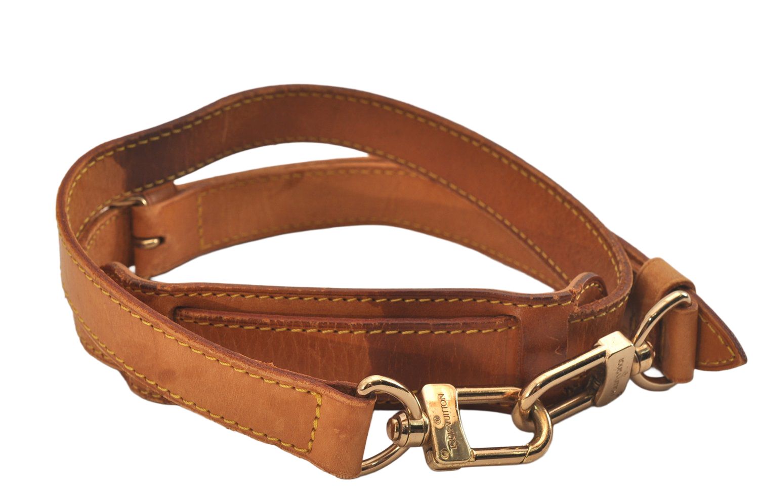 LOUIS VUITTON ルイヴィトン レザー ショルダーストラップ ベージュ 39.8-46.1 LV 6743M