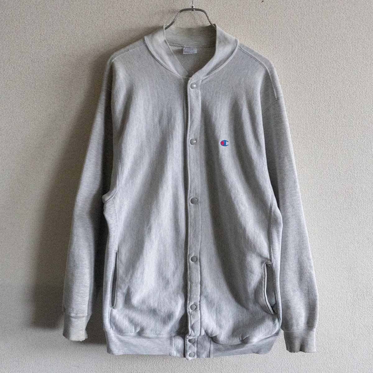 雰囲気抜群】CHAMPION【90s スナップ カーディガン】XL チャンピオン 