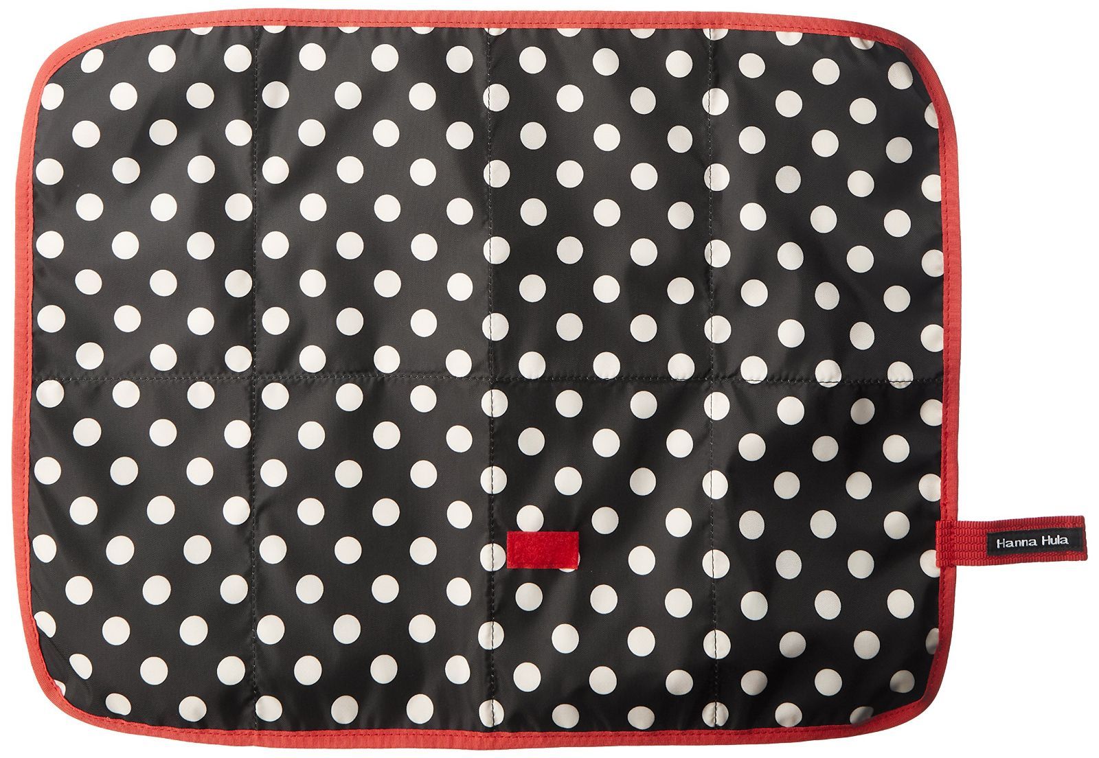 おむつ替えシート ハンナフラ ポルカブラック Hula Hanna