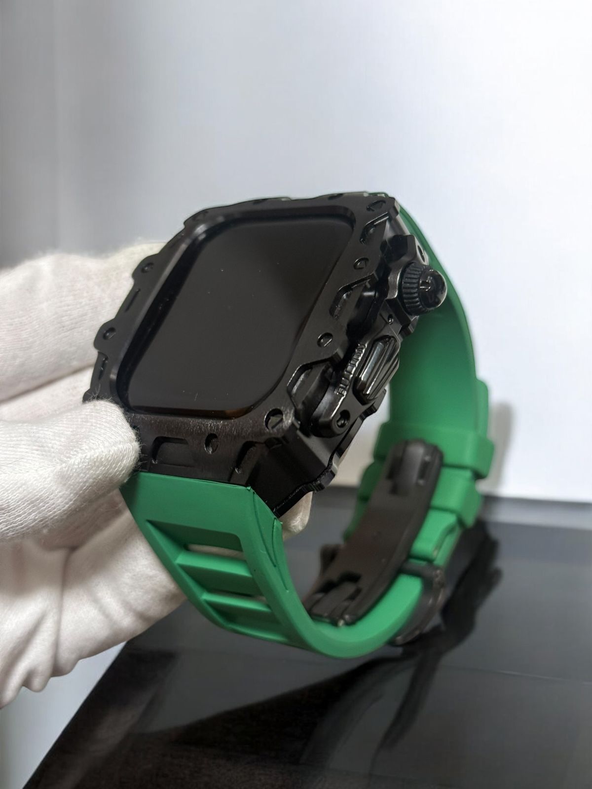 オーリー46mm アップルウォッチカスタムカバーケースApple Watchバンドラバーベルト 71