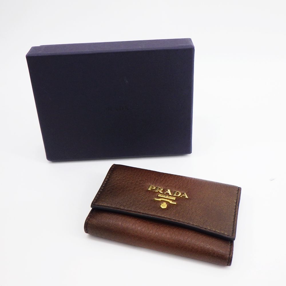 PRADA ブラウン レザー キーケース 楽天市場】プラダ PRADA 6連キー