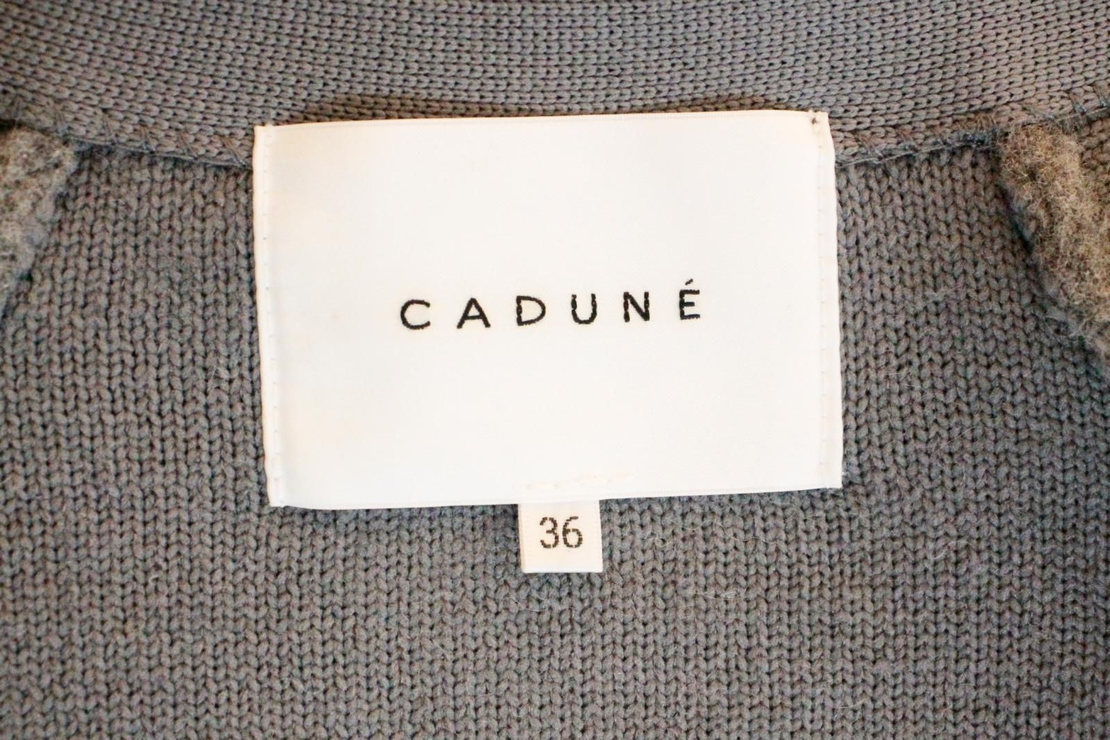 CADUNE|ふわふわカーデ|カーディガン|36|グレー