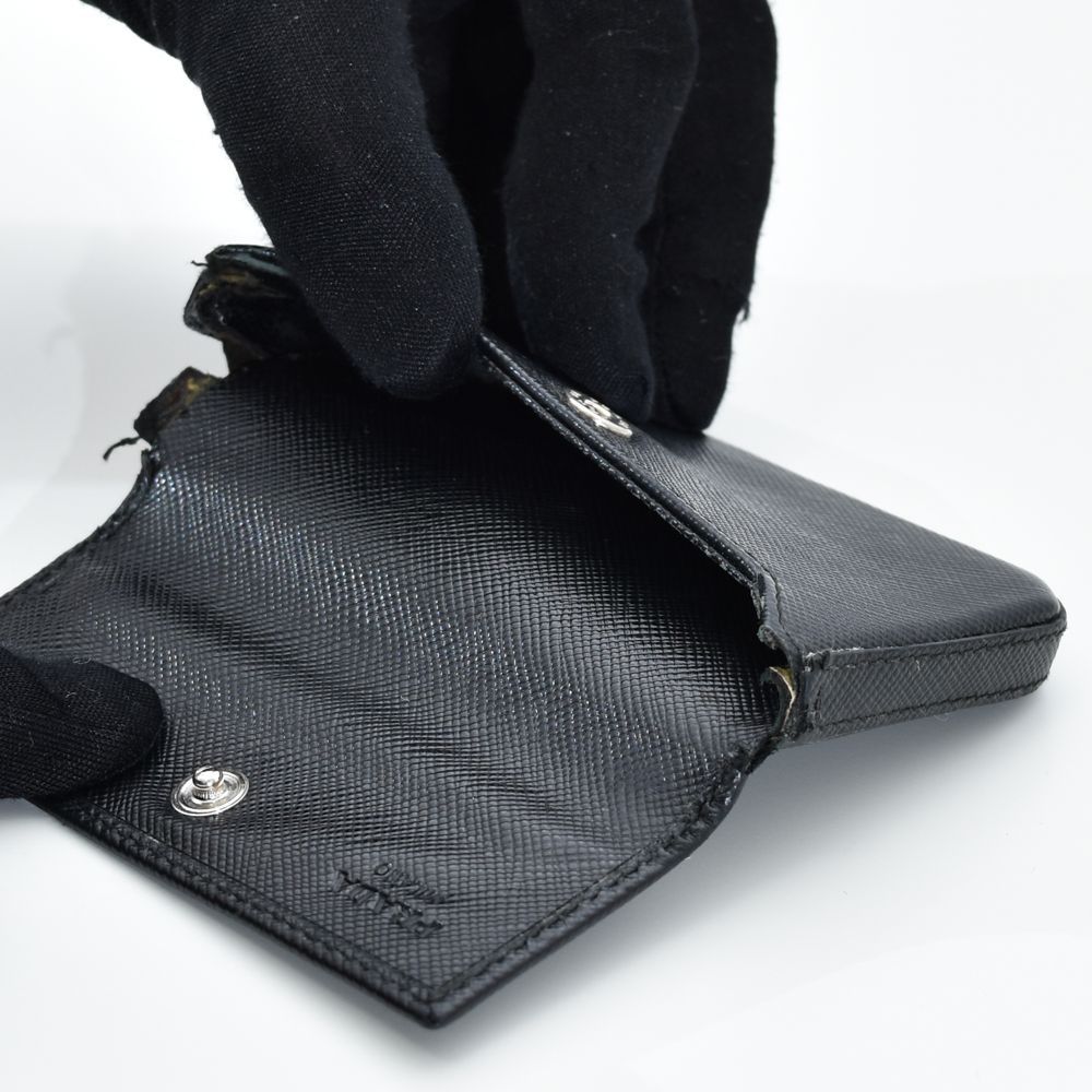 中古USED PRADA コインケース サフィアーノ 三角ロゴ 1465171