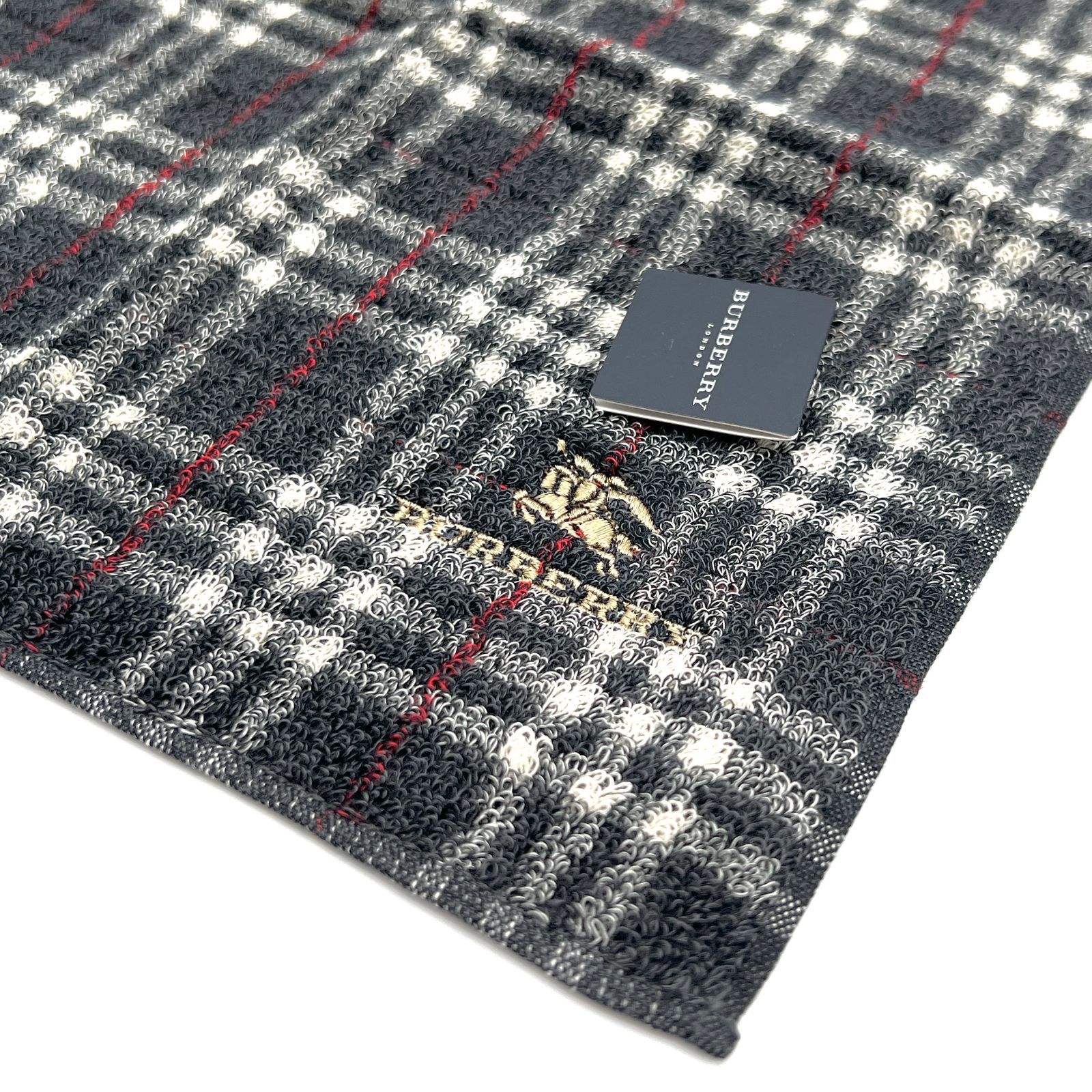 BURBERRY / バーバリー」タオルハンカチ タグ付き｜グレー系 ノバ