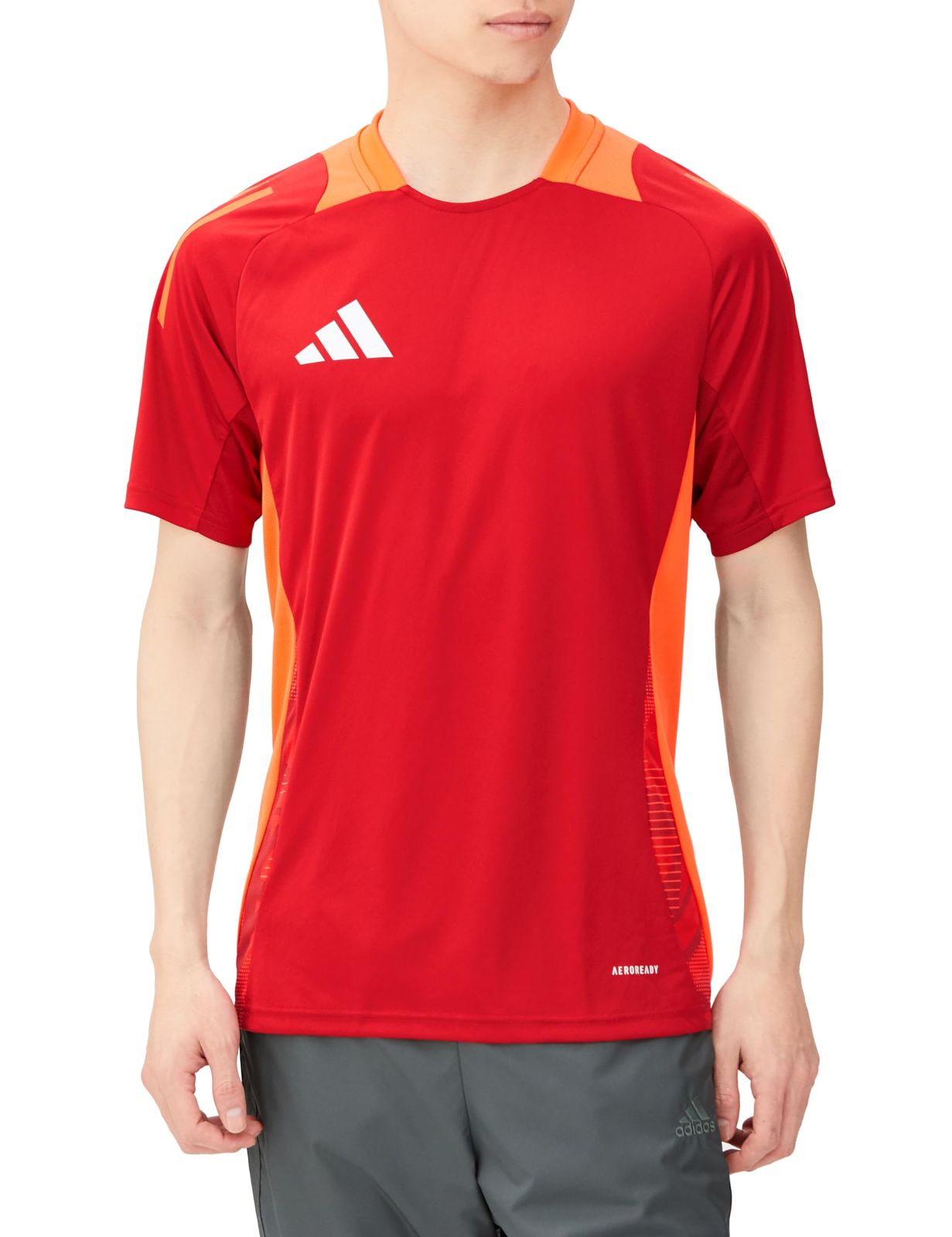 [アディダス] サッカー 半袖 Tシャツ ティロ 24 コンペティション トレーニングジャージー HAP66 メンズ チームパワーレッド(IS1658) J/XL 