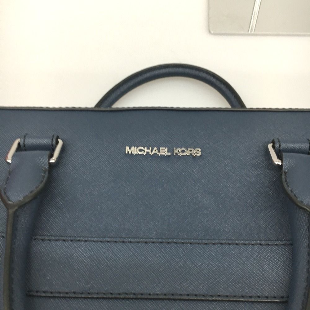 laMICHAEL KORS マイケルコース 2way ビジネスバッグ ネイビー △△MICHAEL KORS マイケルコース ビジネスバッグ 2WAY