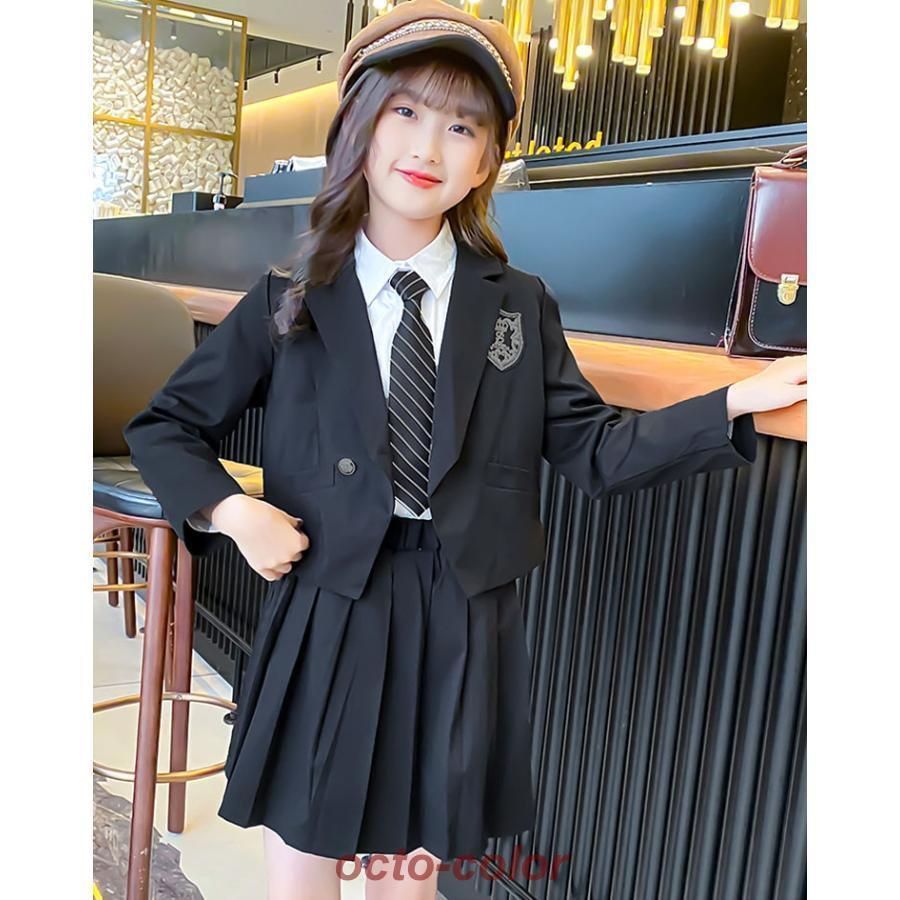 卒業式 スーツ 女の子 スカート 韓国 制服 中学生 小学生 入学式