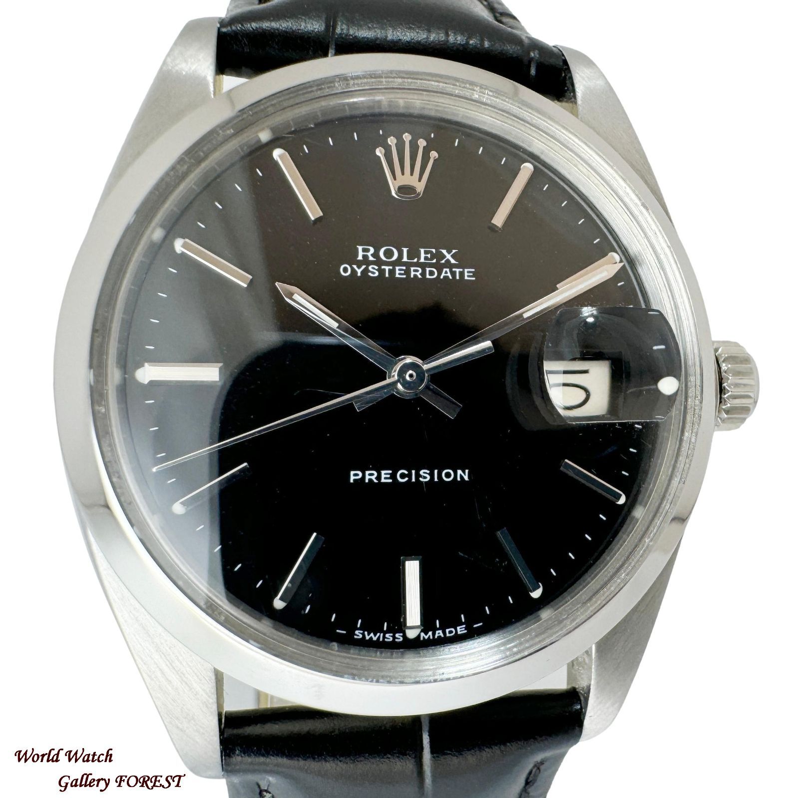 ROLEX ロレックス オイスター デイト プレシジョン Ref 6694 アンティーク ヴィンテージ 手巻き メンズ腕時計 ブラックダイヤル