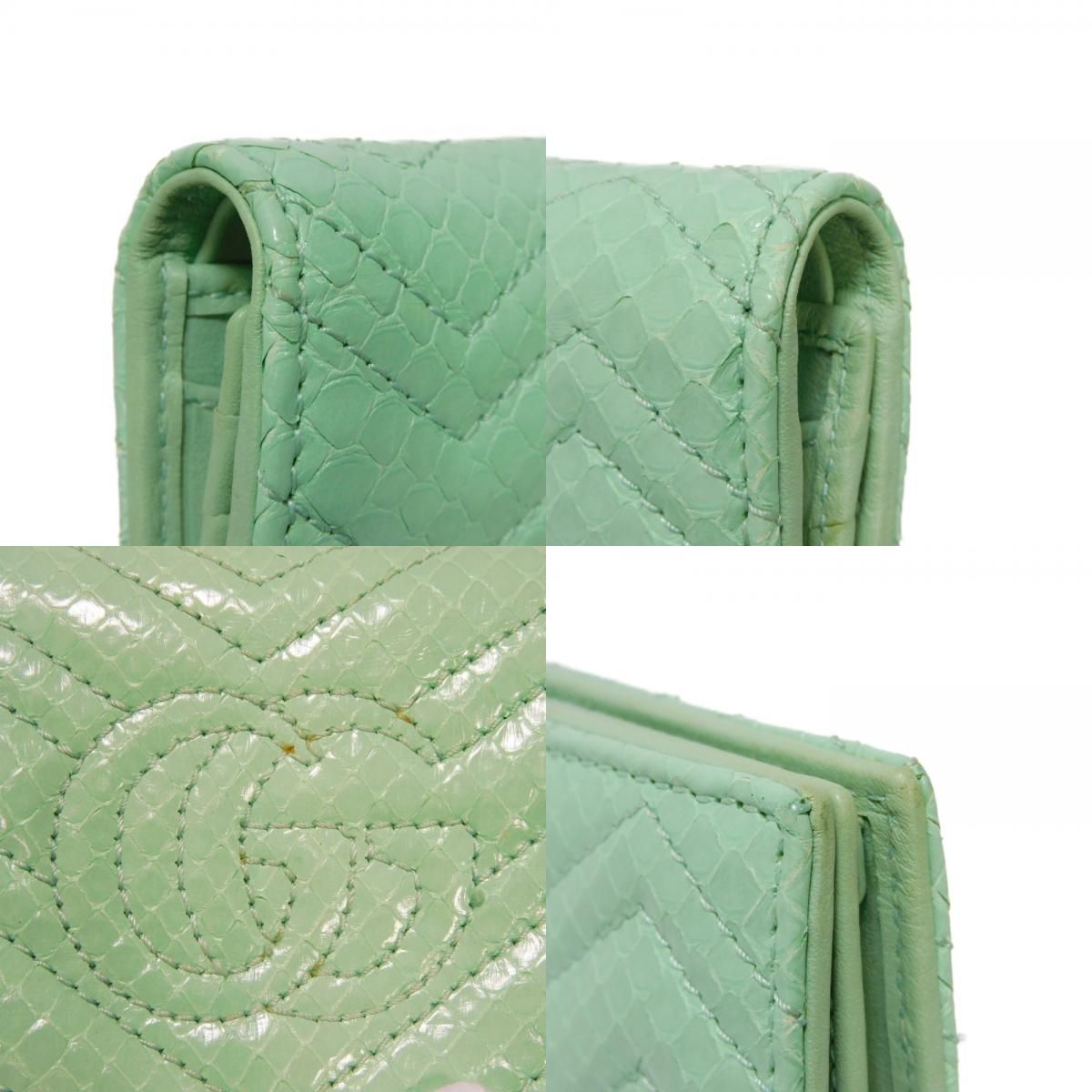 GUCCI グッチ コンパクト ウォレット シェブロン エキゾチック