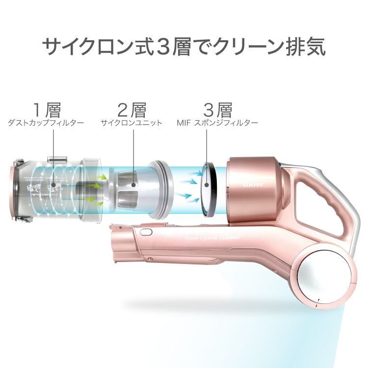 サイクロン掃除機 安心1年保証付き