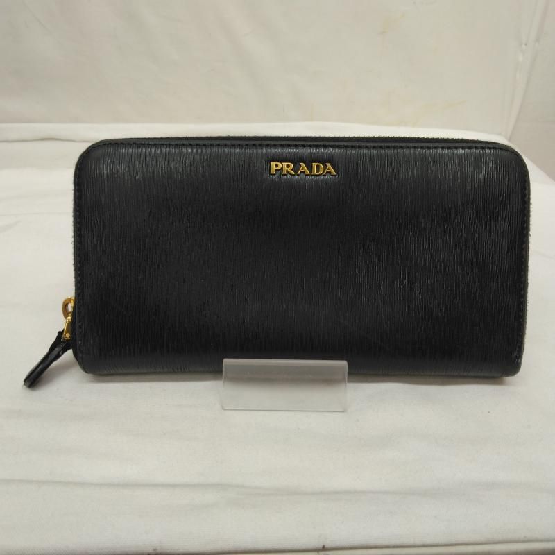 PRADA プラダ 財布 長財布 ラウンドファスナー ジップ 長財布 1ML506