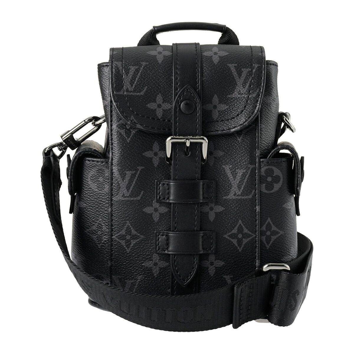 ルイヴィトン Louis Vuitton ショルダーバッグ ナノ クリストファー ブラック|グレー