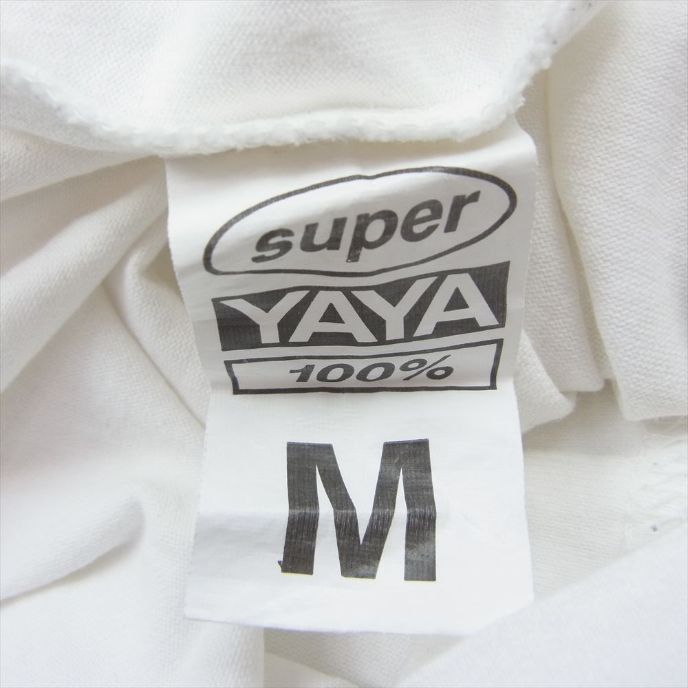 スーパーヤヤ SUPER YAYA 100％ オーバル ロゴプリント 半袖 Tシャツ