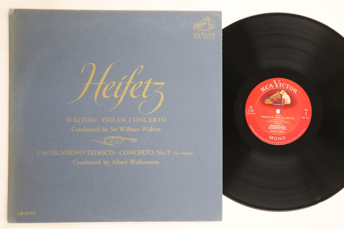 米LP ヤッシャ・ハイフェッツ, ウィリ グラズノフ ヴァイオリン協奏曲 / モーツァルト ヴァイ LSC2734 RCA VICTOR RED SEAL /00260 LP レコード ハイフェッツのグラズノフ/ヴァイオリン協奏曲ほか