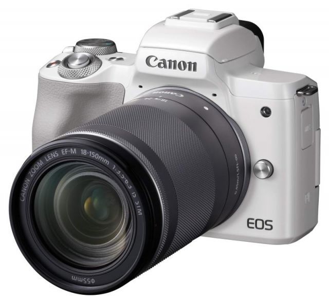 Canon キヤノン ミラーレス一眼カメラ EOS Kiss M(ホワイト)・ダブルズームキット EOSKISSMWH-WZK-A Canon ミラーレス一眼カメラ EOS Kiss M ダブルズームキット