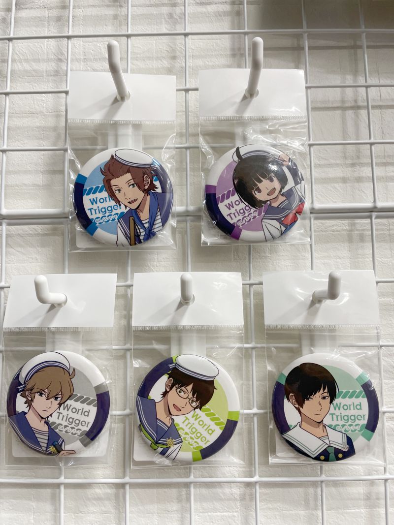 ワールドトリガー 缶バッジ 辻新之助 犬飼澄晴 迅悠一 ヒュース 雨取