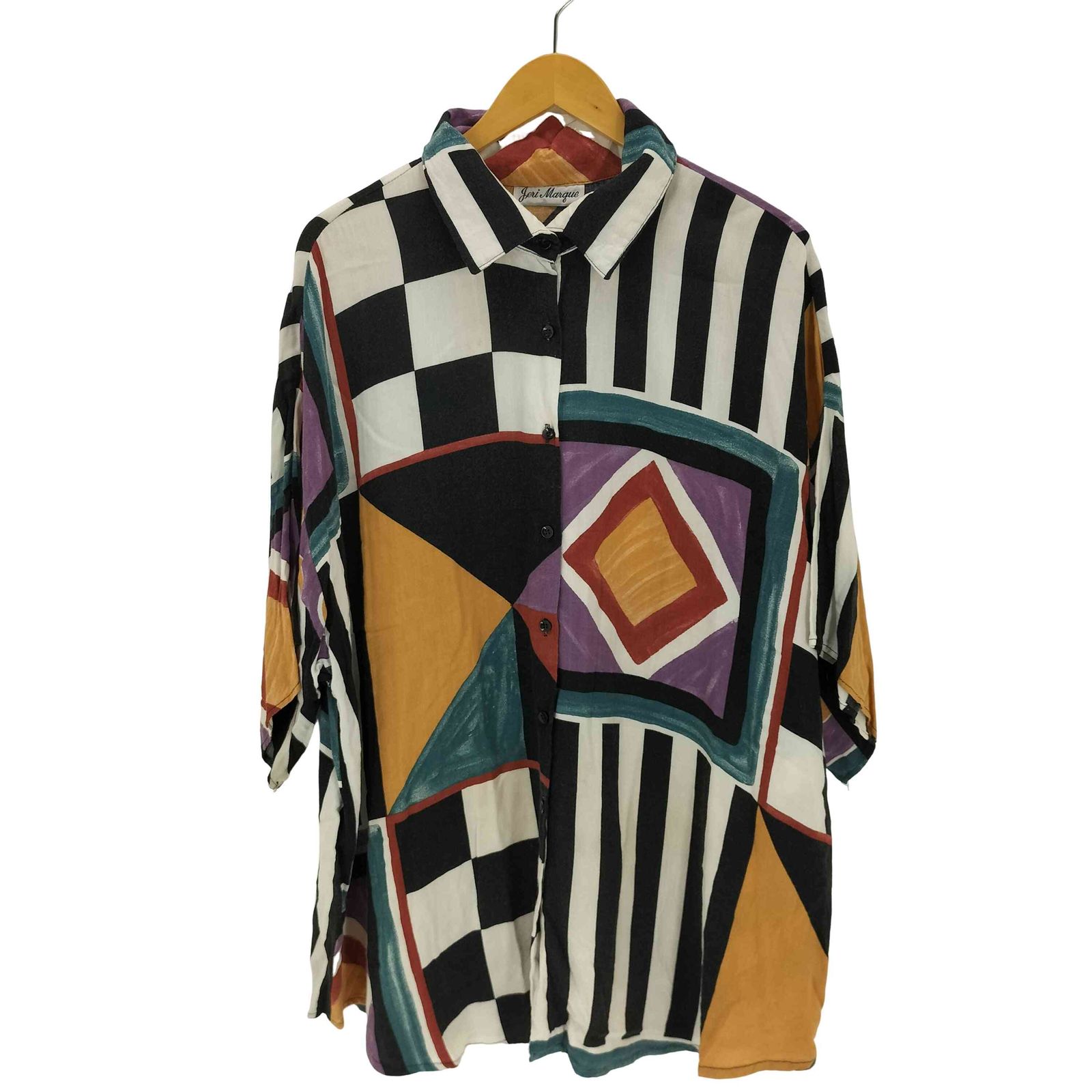 古着 USED レディース 柄シャツ ユーズドフルギ USED古着 総柄 S/S ビッグシャツ レディース