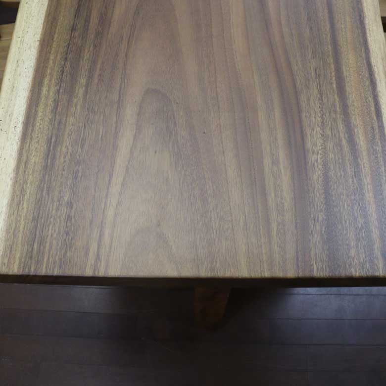 一枚板 ダイニングテーブル モンキーポッド 180cm 座卓 兼用 無垢 4人 