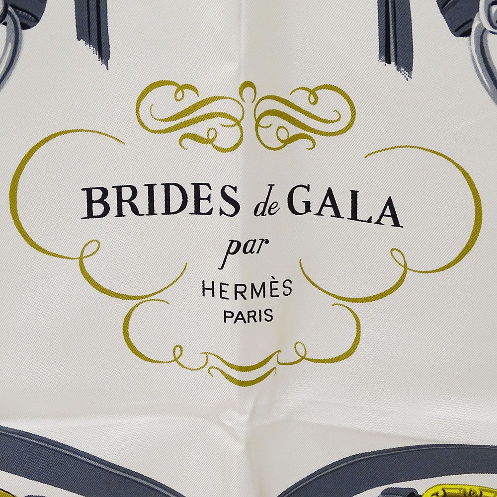 エルメス HERMES スカーフ カレ90 BRIDES de GARA 式典用馬靭  