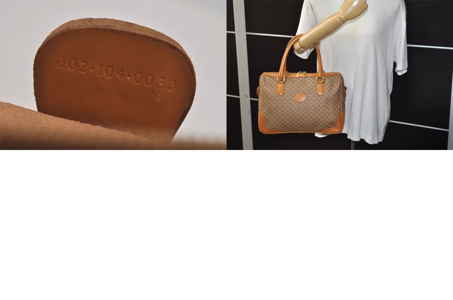 【美品✨】グッチ ハンドバッグ ボストンバッグ マイクロGG ブラウン GUCCI グッチ ヴィンテージ マイクロGG ピーブイシー レザー
