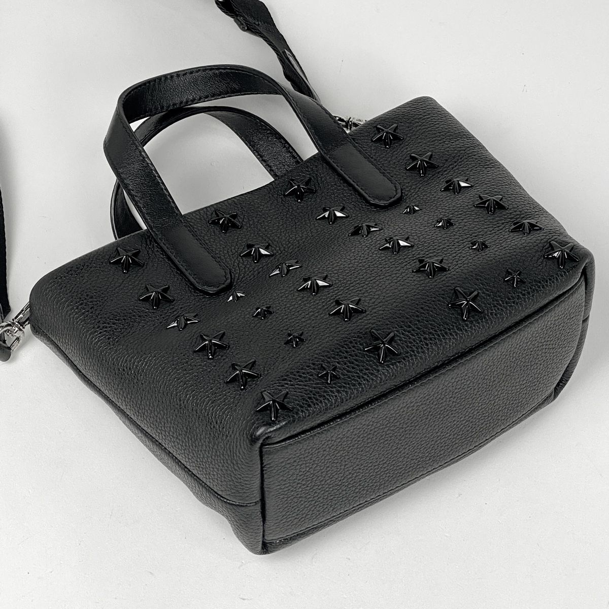 ジミーチュウ JIMMY CHOO ロゴ ハンドバッグ スタッズ スター 星