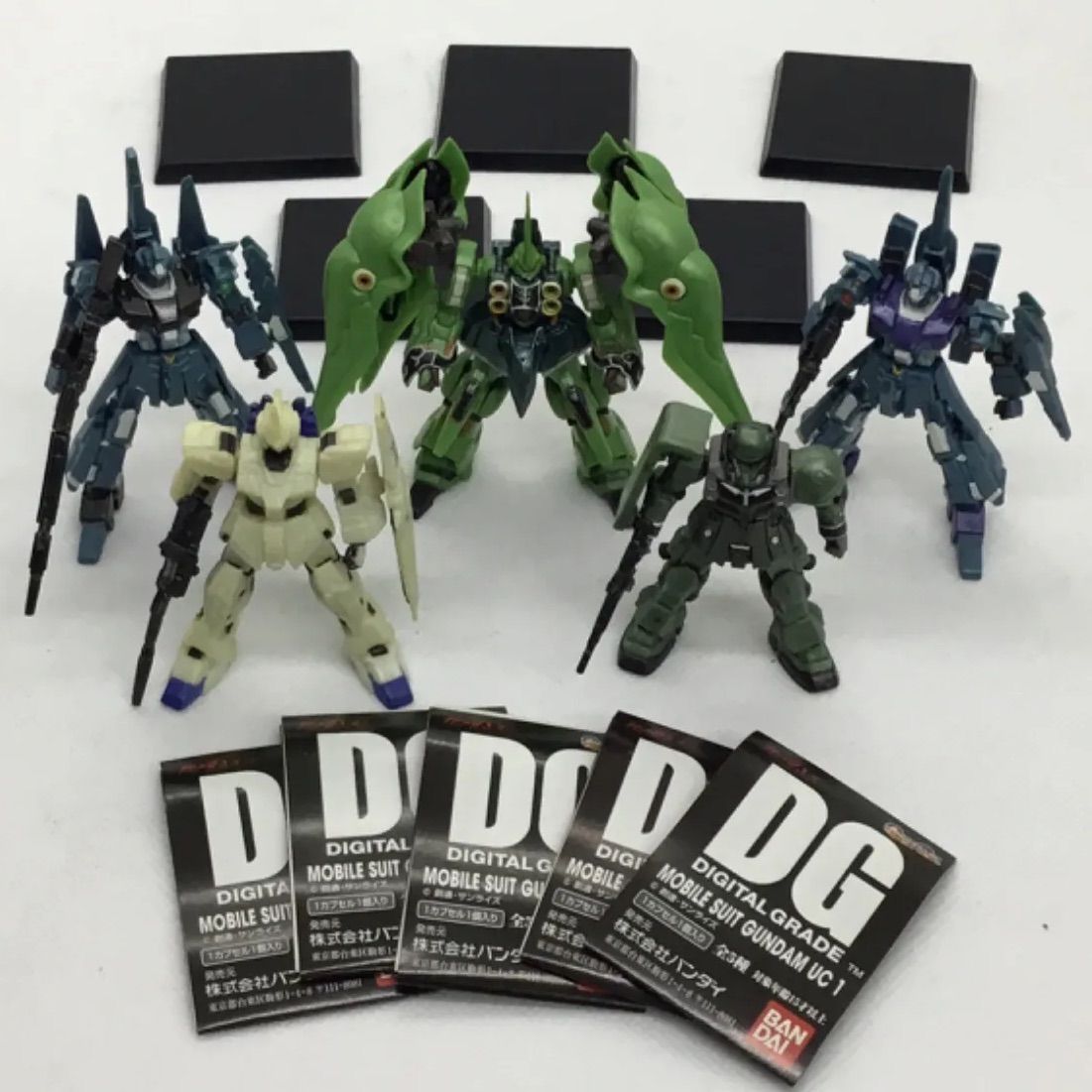 新品◆5種類セット◆デジタルグレードDG機動戦士ガンダムUC2ユニコーン バンダイ ガチャポン デジタルグレード DG 機動戦士ガンダムUC2
