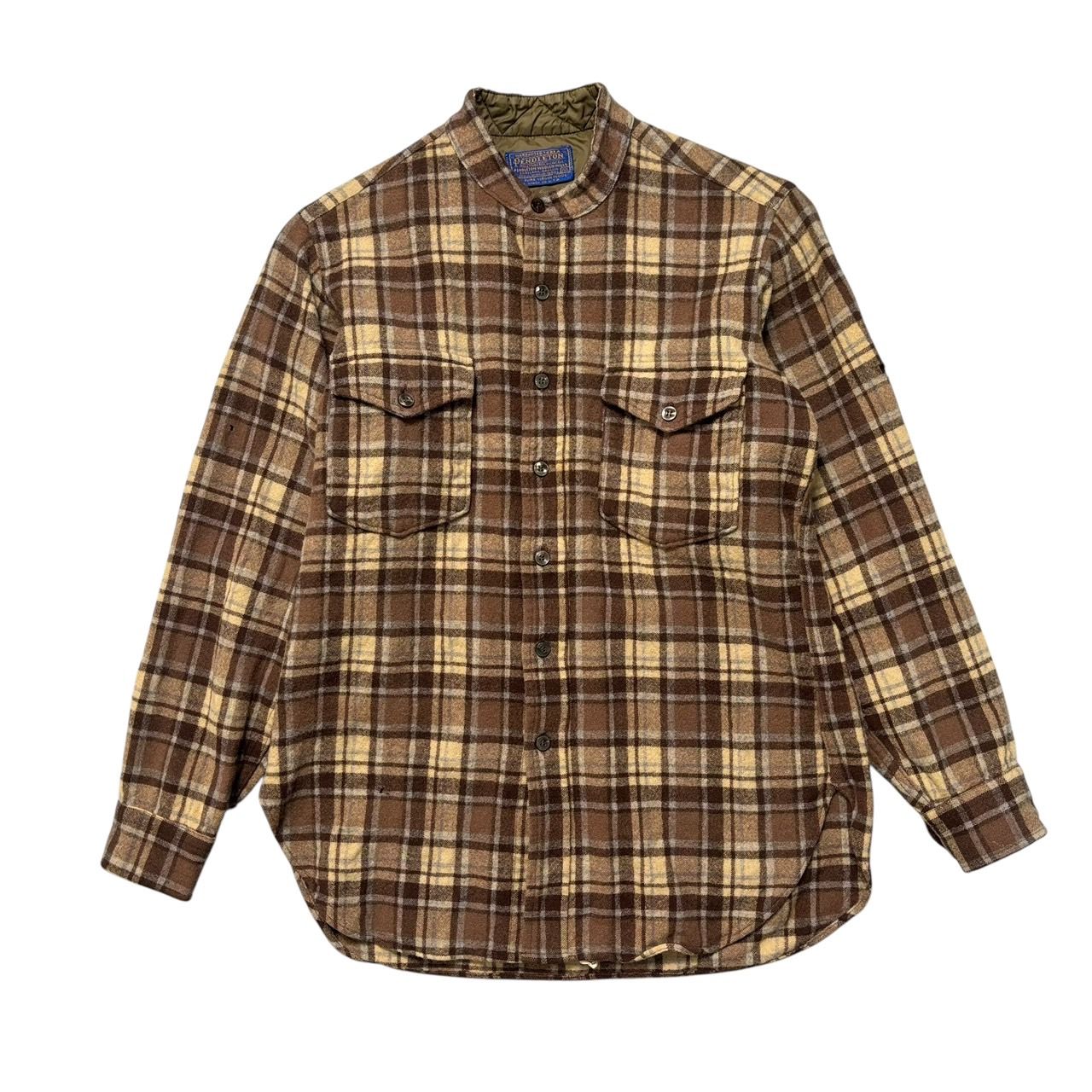 Sサイズ 古着 70s PENDLETON ペンドルトン ウール シャツ 長袖  