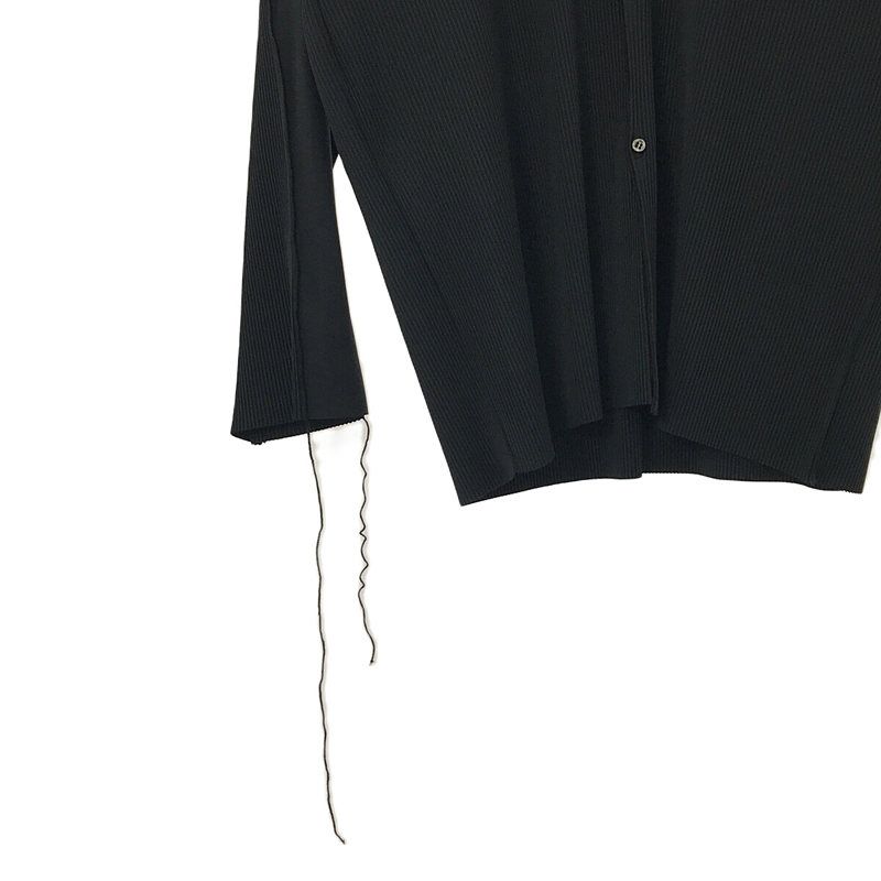 【美品】  kotohayokozawa / コトハヨコザワ | 2023AW | todo WAVE SHIRTS 切替 プリーツ ウェーブシャツ | F | ブラック | レディース kotohayokozawa(コトハヨコザワ)の通販 - Seltie セルティ