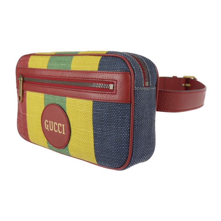 GUCCI グッチ ウエストバッグ 625895 キャンバス レザー マルチ
