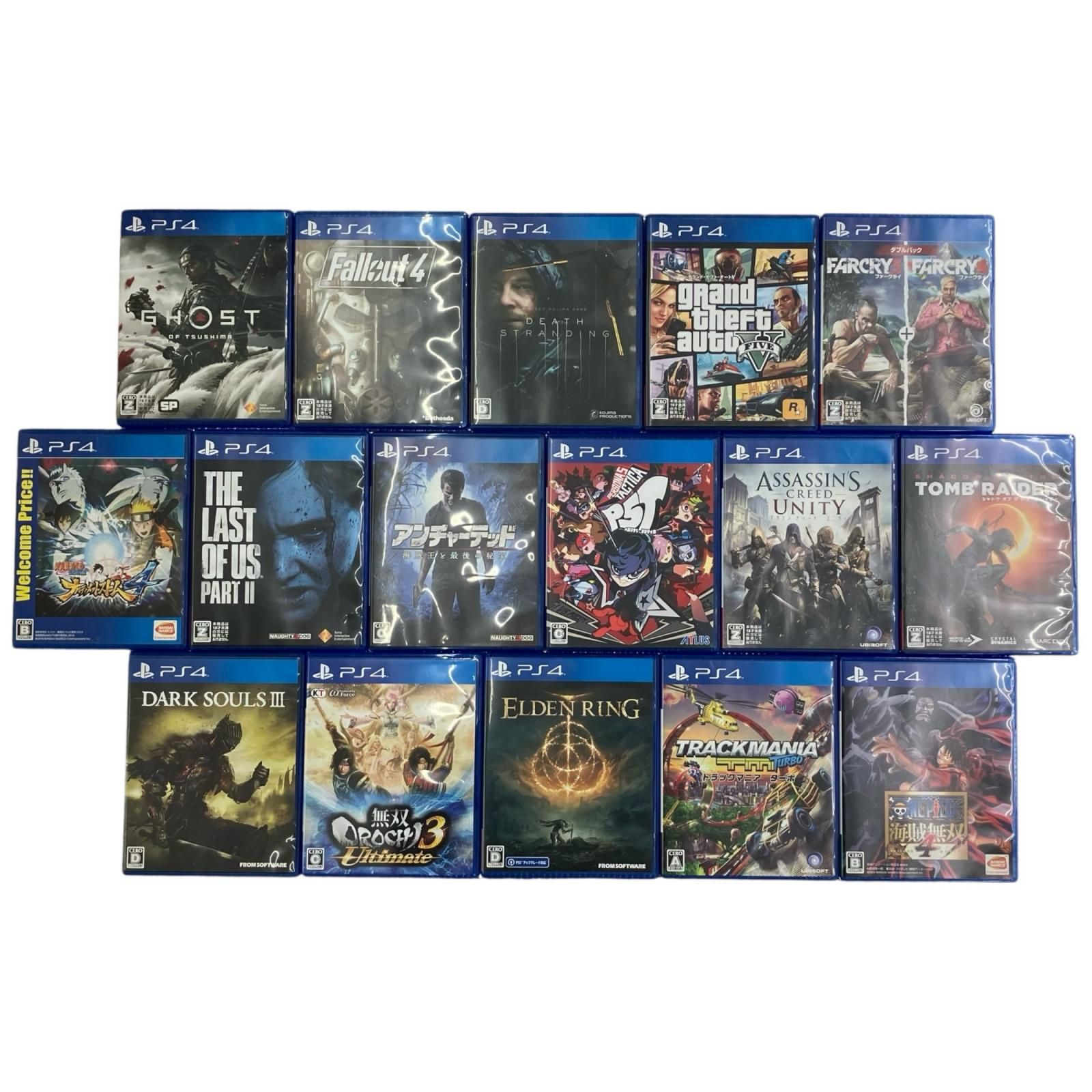 186000 PlayStation4 ソフト 16点まとめ売り プレステソフト