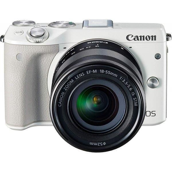キヤノン Canon EOS M3 レンズキット ホワイト EOSM3WH-1855ISSTMLK SD