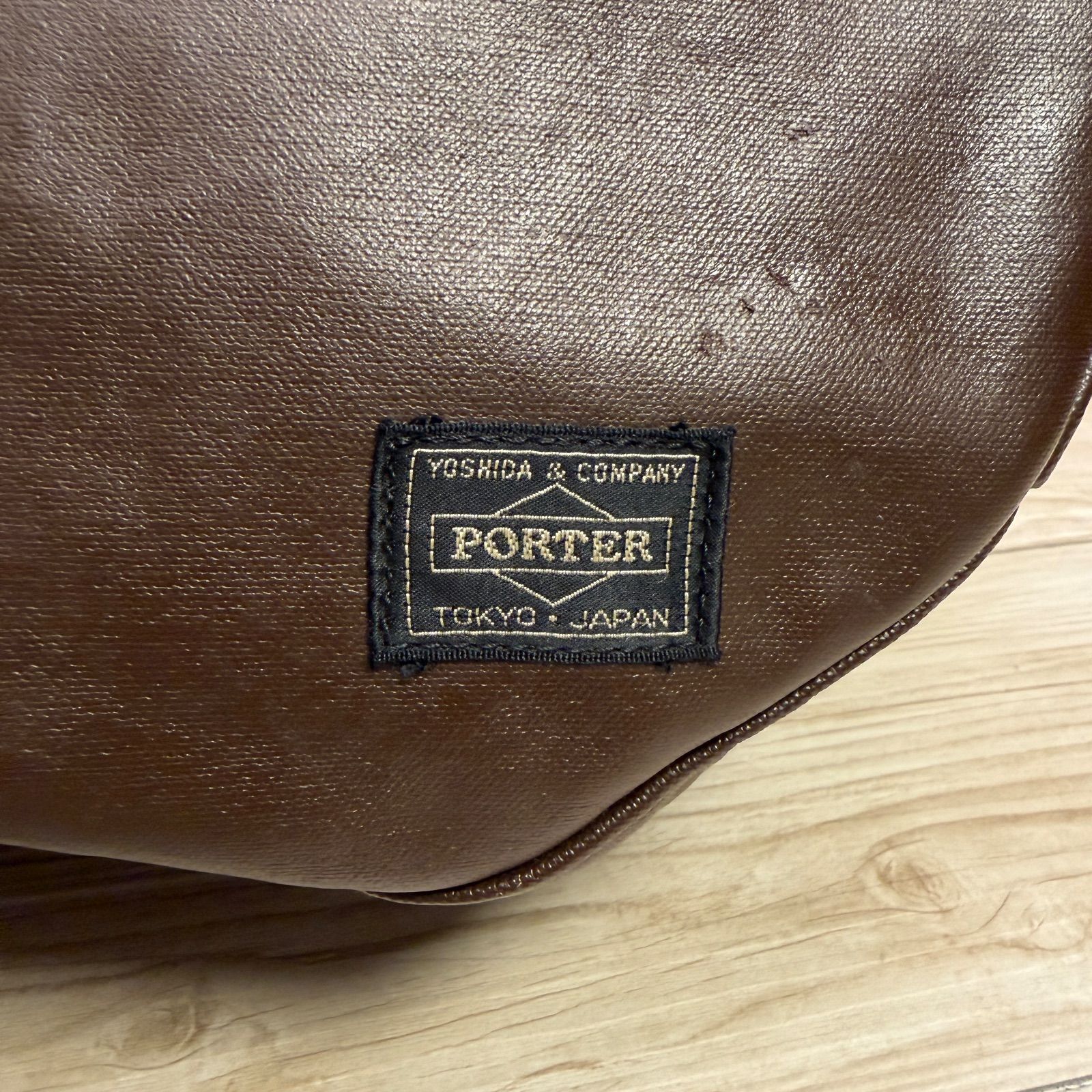 ✨PORTER ポーター FREE STYLE ショルダーバッグ✨ ブラウン レザー調 