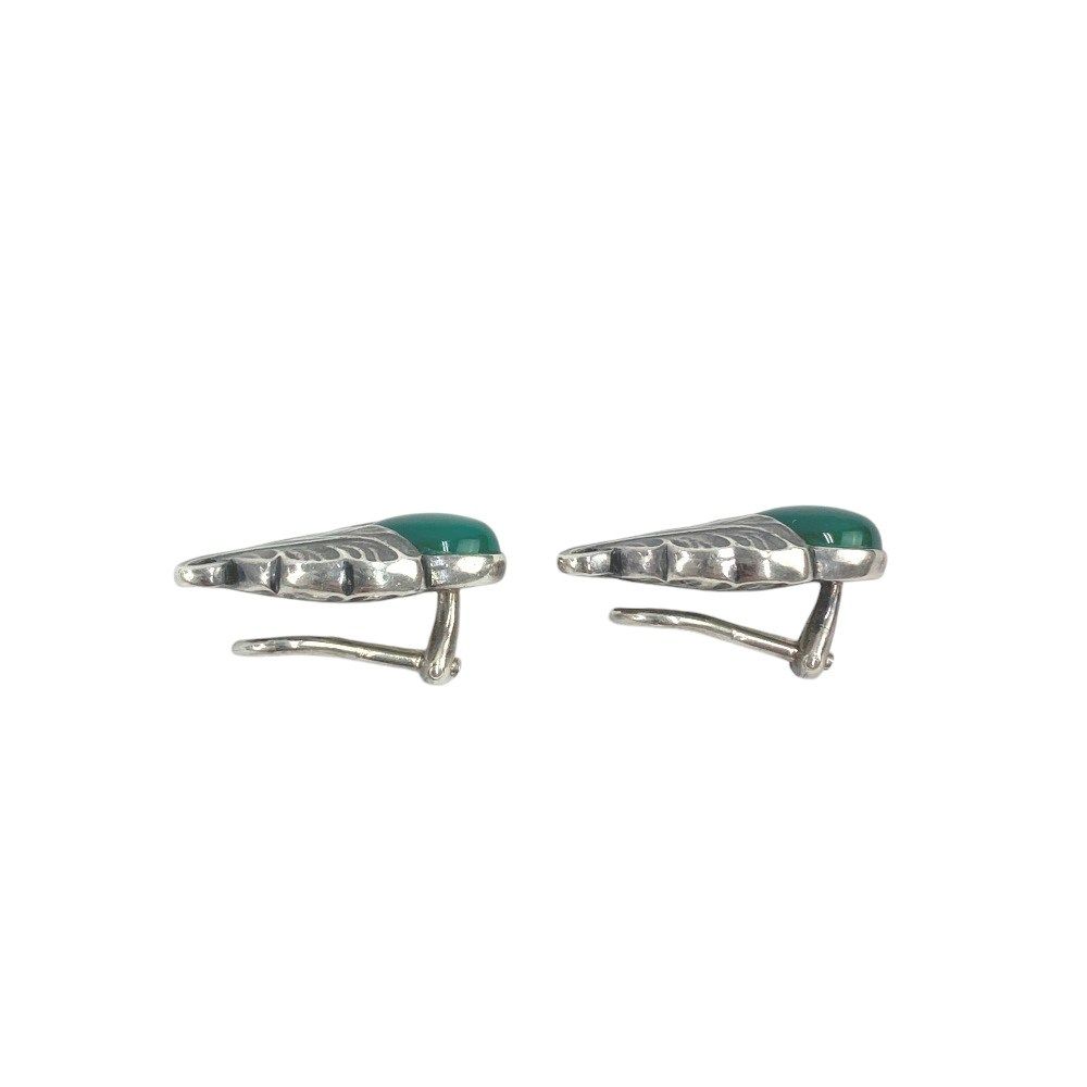 □美品□ ジョージジェンセン イヤリング アクセサリー 2008 グリーン 