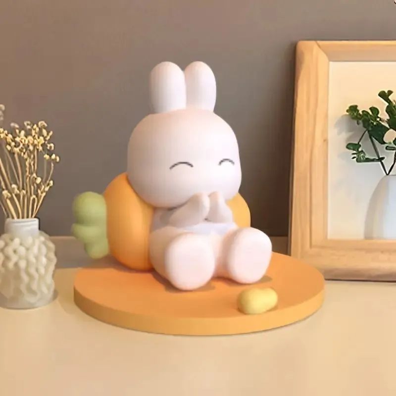 ウサギの携帯電話スタンド ウサギ 兎 うさぎ にんじん スマホスタンド