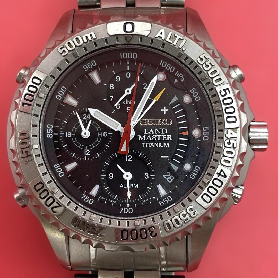 SEIKO ランドマスター サミッター チタン 7K32-0A10 セイコー LAND