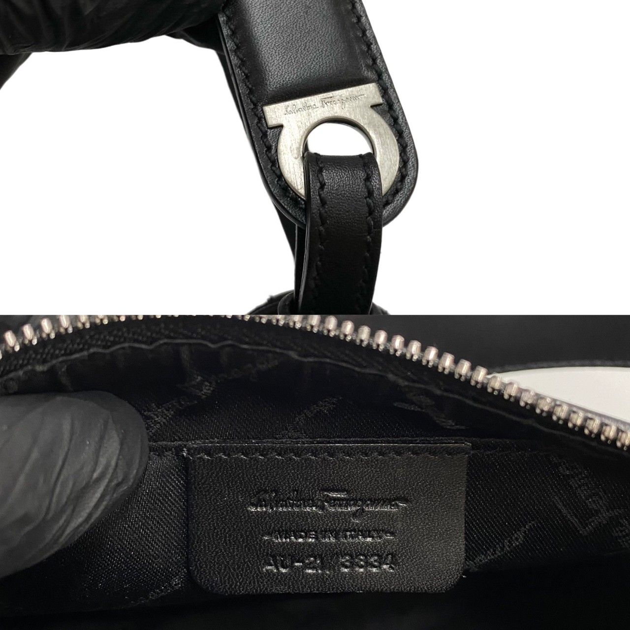 極 美品 Salvatore Ferragamo サルヴァトーレフェラガモ ガンチーニ 柄