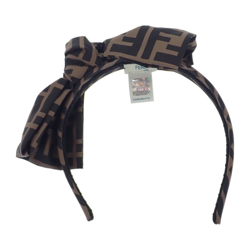 中古】フェンディ FENDI カチューシャ キッズFFロゴ