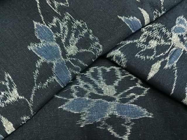 平和屋着物▽久留米絣 単衣 流水文 綿 逸品 AAAY7714jd