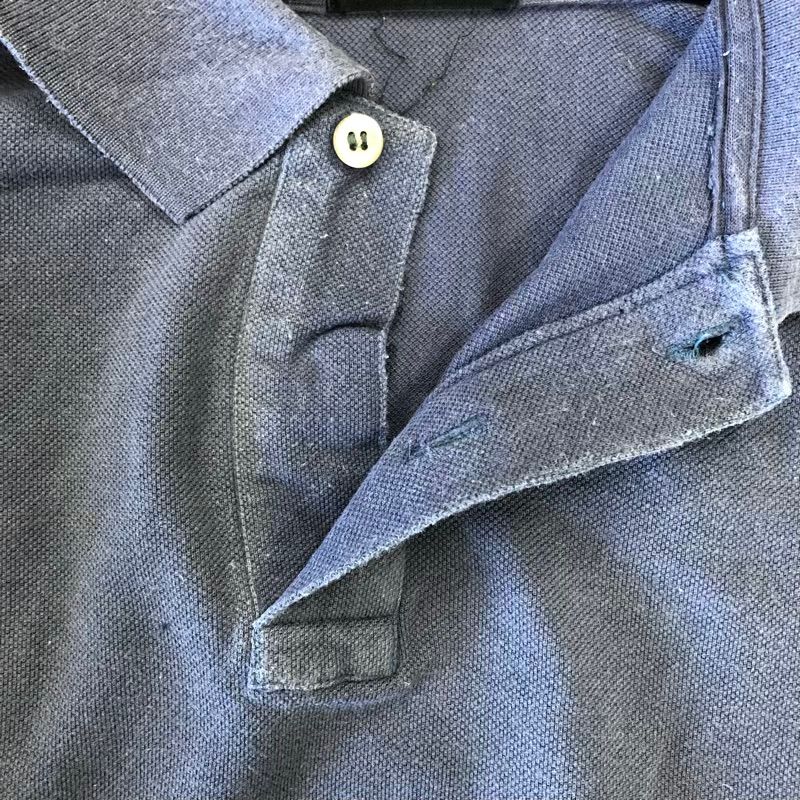 イッセイミヤケ ISSEY MIYAKE ポロシャツ 長袖 コットン100