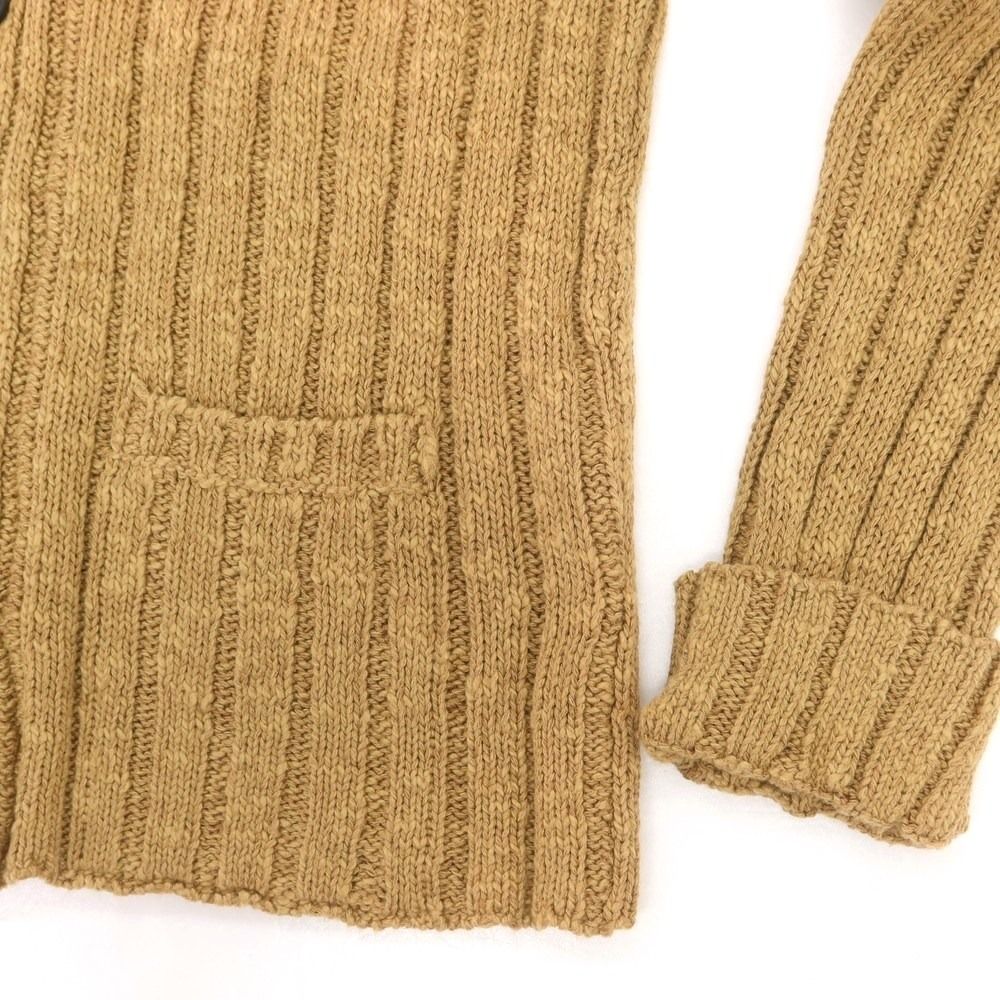 中古】ドルモア DRUMOHR コットンリネン ショールカラー カーディガン